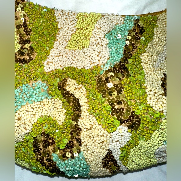 Viral Green Beaded/sequin Bag NWT - Picture 2 of 5